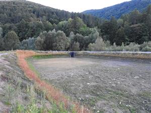 vypustený rybník na sútoku Zatrychovca a Torysy