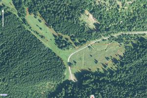 Mapa s transektom pre stanovenie početnosti druhu