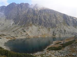 pohľad na pleso a Kotlový a Gerlach