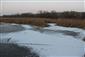 Pohľad na JV meander Žitavy, JV časť TML Žitavský luh - zimovisko Lutra lutra. Foto: 27.1.2020, J.Lengyel.
