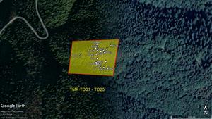 Distribúcia tubusov na TMP TD01 - TD25 v Turianskej doline