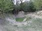 Pohľad na jedno  z jazierok, TML slanisko Akomáň, stav s nižším stavom vody, biotop B.bombina, foto: 8.6.2022, J.Lengyel.