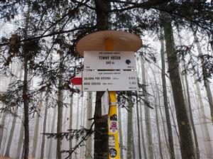 začiatok TML v J časti pri Temnom vŕšku