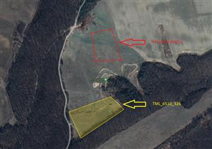 Mapa s lokalizáciou náhradnej plochy.