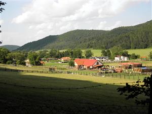 miestny ranc hospodariaci na lokalite