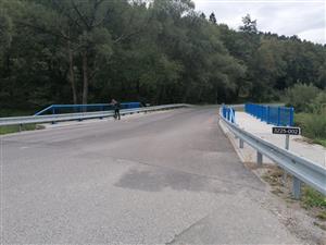 Most v spodnej časti monitorovaného úseku