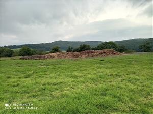 Pohľad na hnojisko.