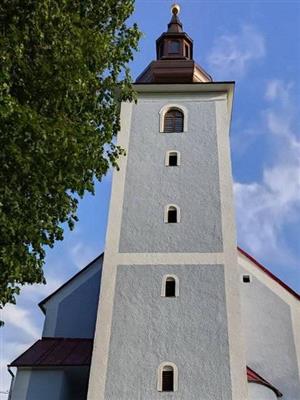 veža kostola Vysoká n/K