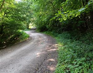 zákruta za asfaltovou plochou