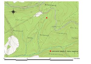 Hnúšťa, malý lesný potok v rokline – mapa lokality