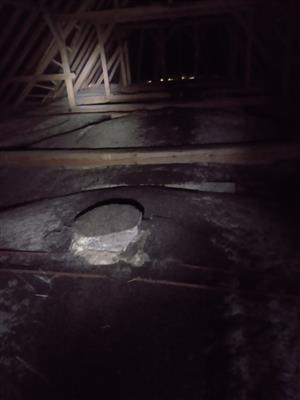 podkrovie kostola s kolóniou