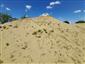 piesková duna s uvoľneným pieskom a riedkou psamofytnou vegetáciou