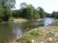 pohľad na časťv toku rieky Orava s potenciálne vhodnými podmienkami pre U. crassus